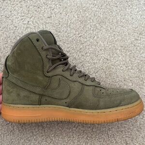 Nike Olive Green High-Top Sneakers